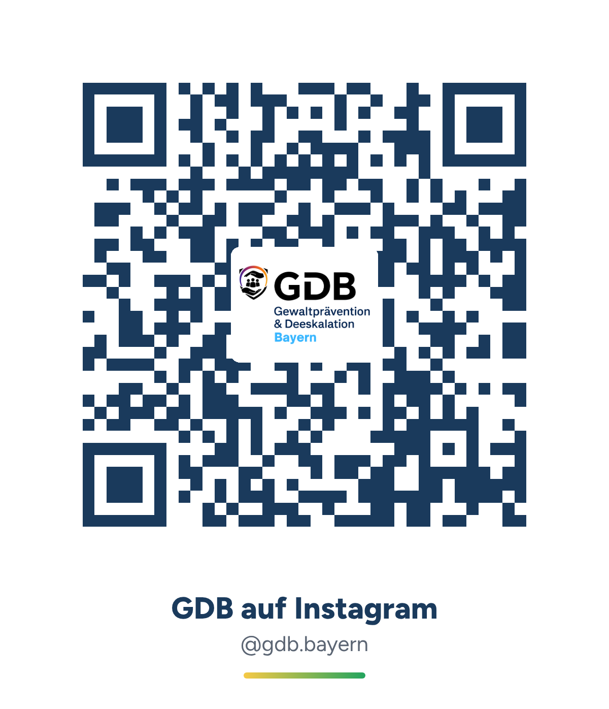 QR-Code zum Instagram-Profil @gdb.bayern