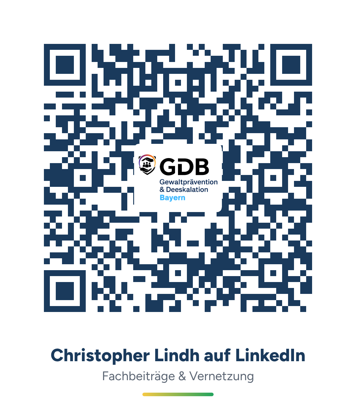 QR-Code zum LinkedIn-Profil von Christopher Lindh